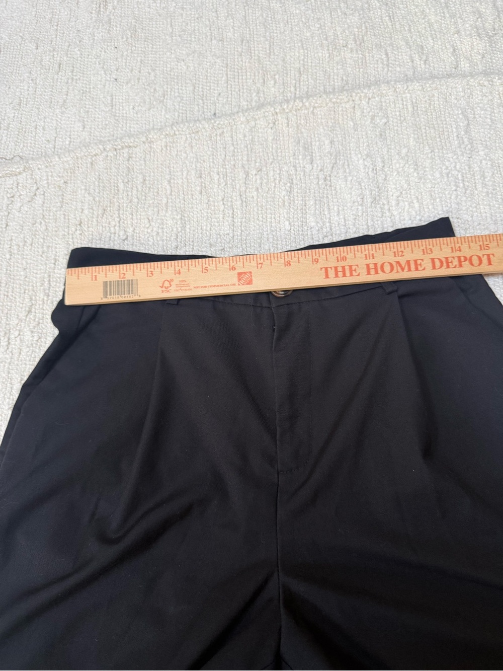 CIDER High Waisted Pleated Black Wide Leg Trousers Pants Size Large - Picture 5 of 7